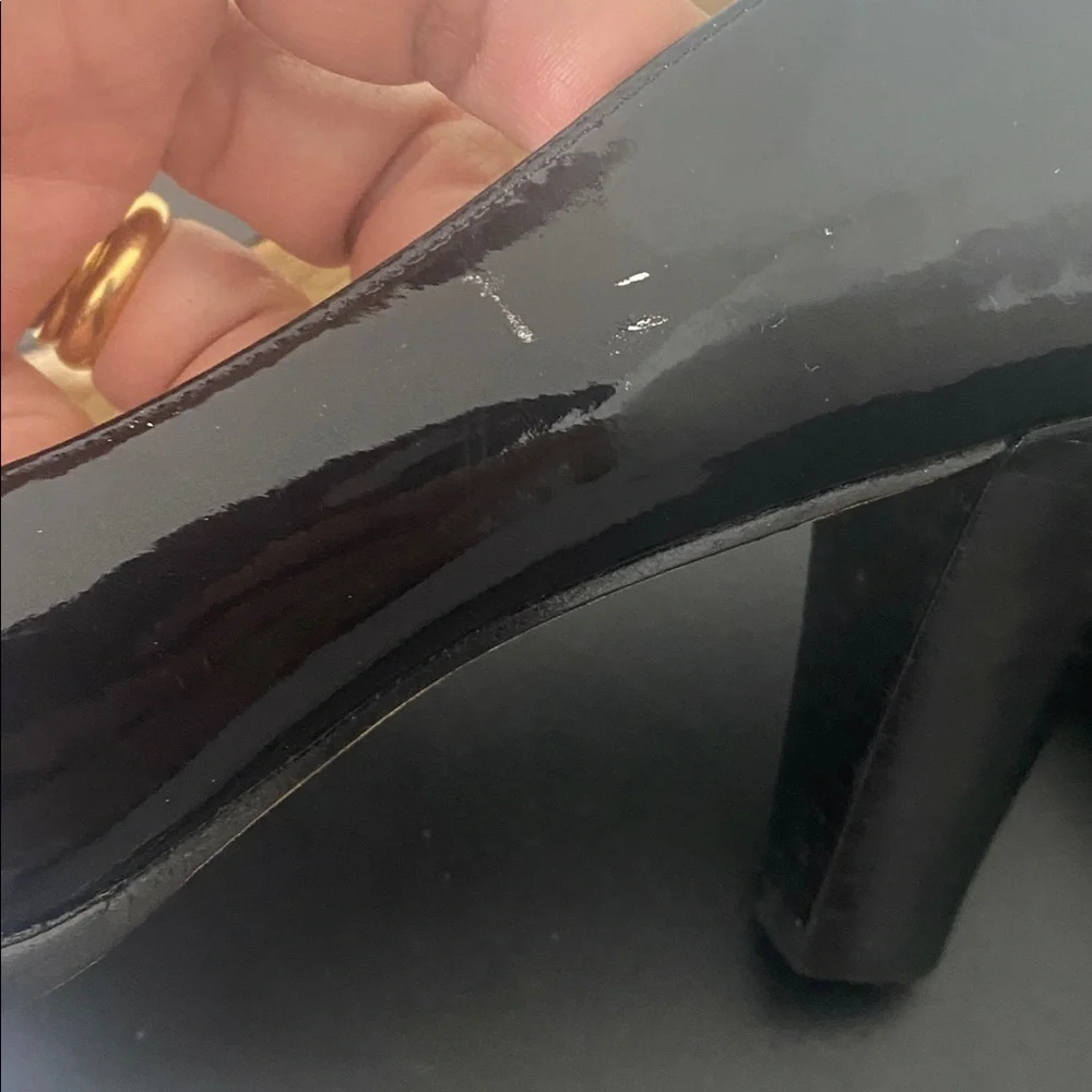 Cole Hann Nike Air Black Patent Leather Pumps - Women size 7.5